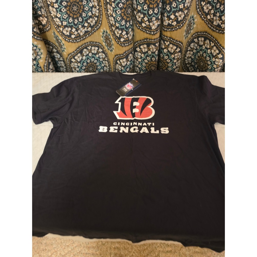 Fanatics NFL Cincinnati Bengals Joe Mixon 28 T-Shirt Black Mens 2XL New